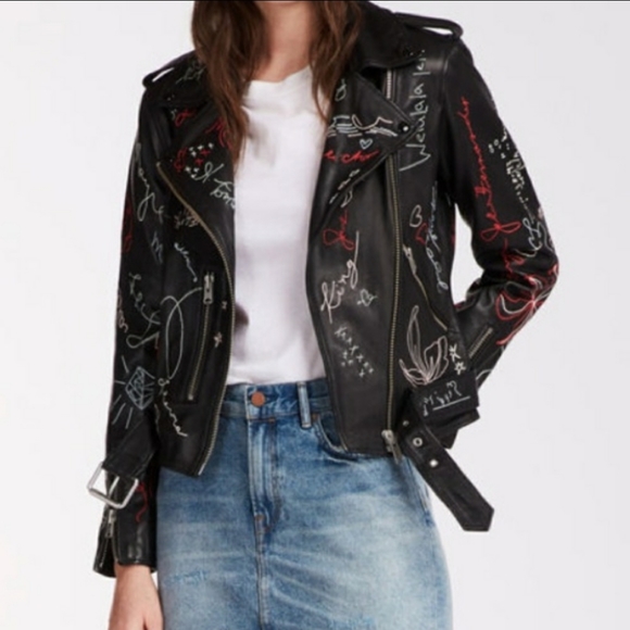All Saints Jackets & Blazers - AllSaints Graff Balfern Leather jacket limited edition size 4